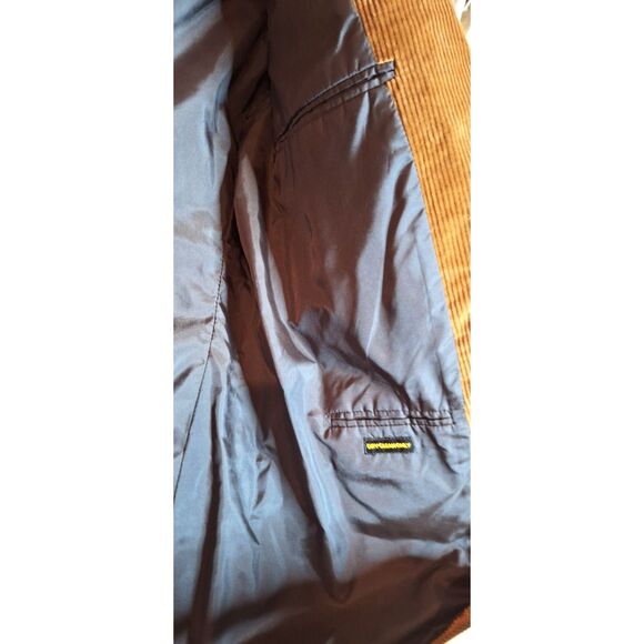 Mens Vtg 911 Collection Brown Corduroy 2 Button Sport Coat Blazer Size 42R NWT - Picture 9 of 14